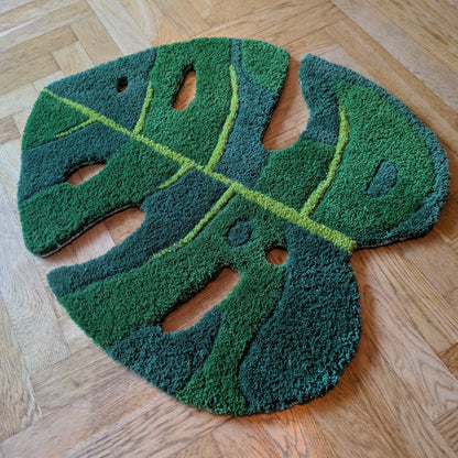 Handtuftad - Monstera